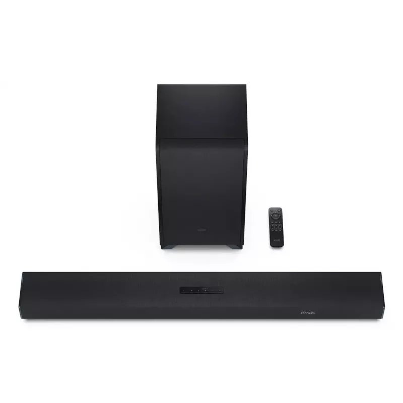 Sharp HT-SBW53121(BK) barra de som 3.1.2 com subwoofer sem fios, preta