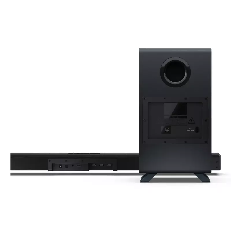Sharp HT-SBW53121(BK) barra de som 3.1.2 com subwoofer sem fios, preta