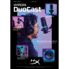 HyperX DuoCast - Microfone USB (Preto) - Iluminação RGB