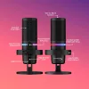 HyperX DuoCast - Microfone USB (Preto) - Iluminação RGB