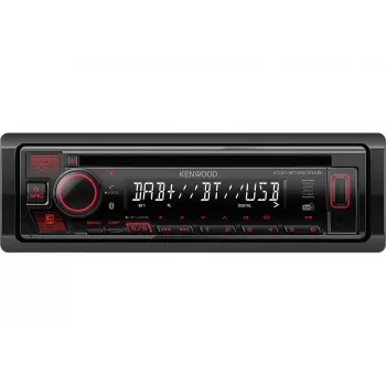 Recetor multimédia para automóvel Kenwood KDC-BT450DAB preto 50 W Bluetooth