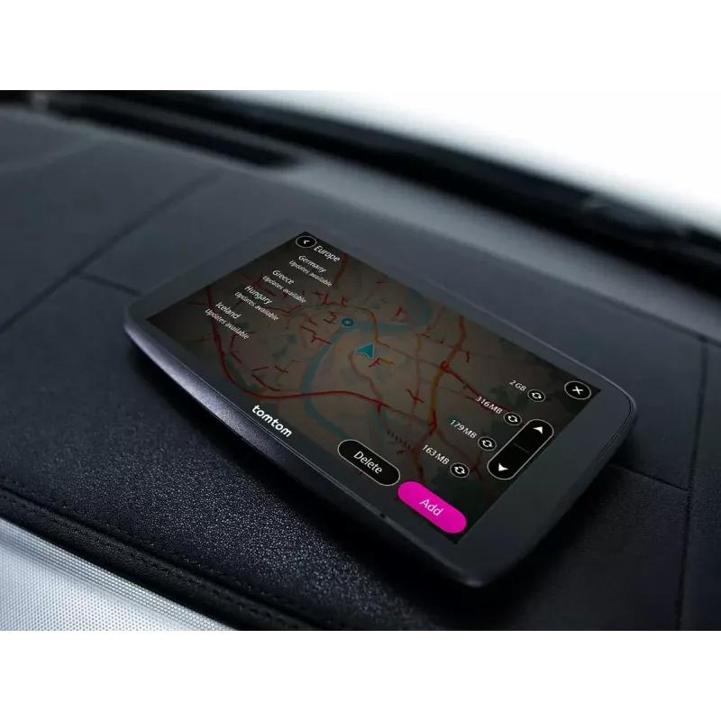 Navegador GPS portátil TOMTOM GO com ecrã tátil de 7 polegadas, 32 GB, mapas da Europa, preto