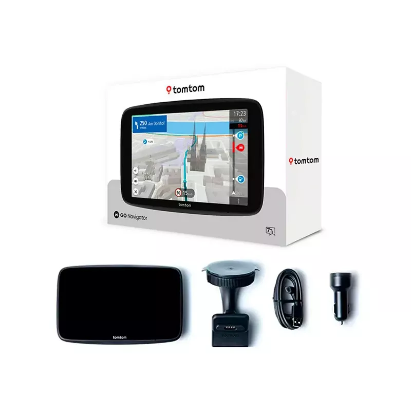 Navegador GPS portátil TOMTOM GO com ecrã tátil de 7 polegadas, 32 GB, mapas da Europa, preto