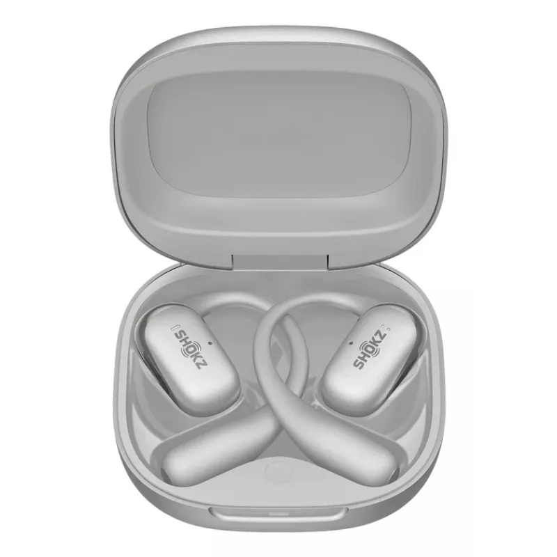 Auscultadores SHOKZ OpenFit 2+ sem fios com arco auricular, in-ear chamadas/música Bluetooth cinzento