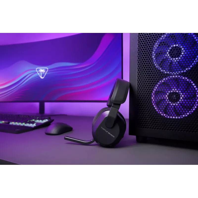 Turtle Beach Stealth 600 preto PC headset gaming sem fios com até 80 horas de autonomia, altifalantes de 50 mm e Bluetooth para PC, PS5, PS4 e dispositivos móveis