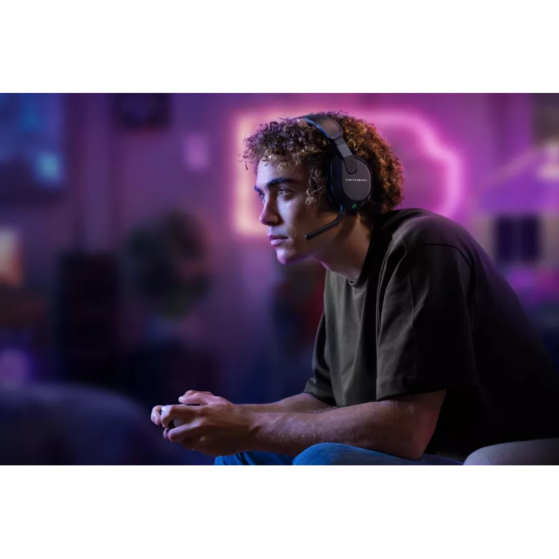 Turtle Beach Stealth 600 preto PlayStation headset gaming sem fios com até 80 horas de autonomia, altifalantes de 50 mm e Bluetooth para PS5, PS4, PC e dispositivos móveis