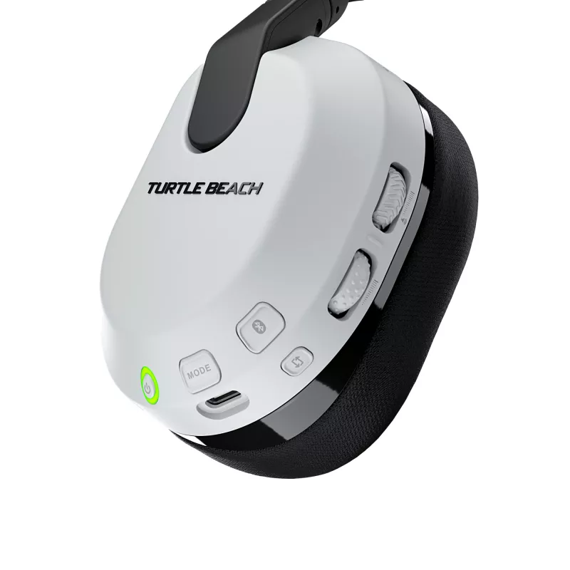 Turtle Beach Stealth 600 branco PlayStation headset gaming sem fios com até 80 horas de autonomia, altifalantes de 50 mm e Bluetooth para PS5, PS4, PC e dispositivos móveis