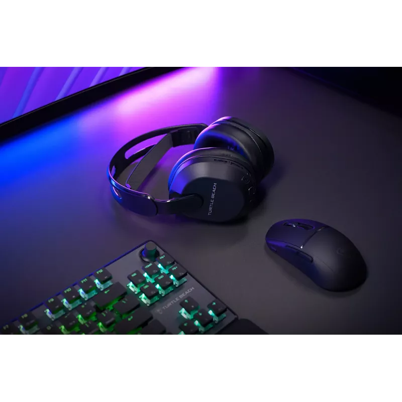 Turtle Beach Stealth 500 preto PlayStation headset gaming sem fios com até 40 h de autonomia e Bluetooth para PS5, PS4, PC e dispositivos móveis
