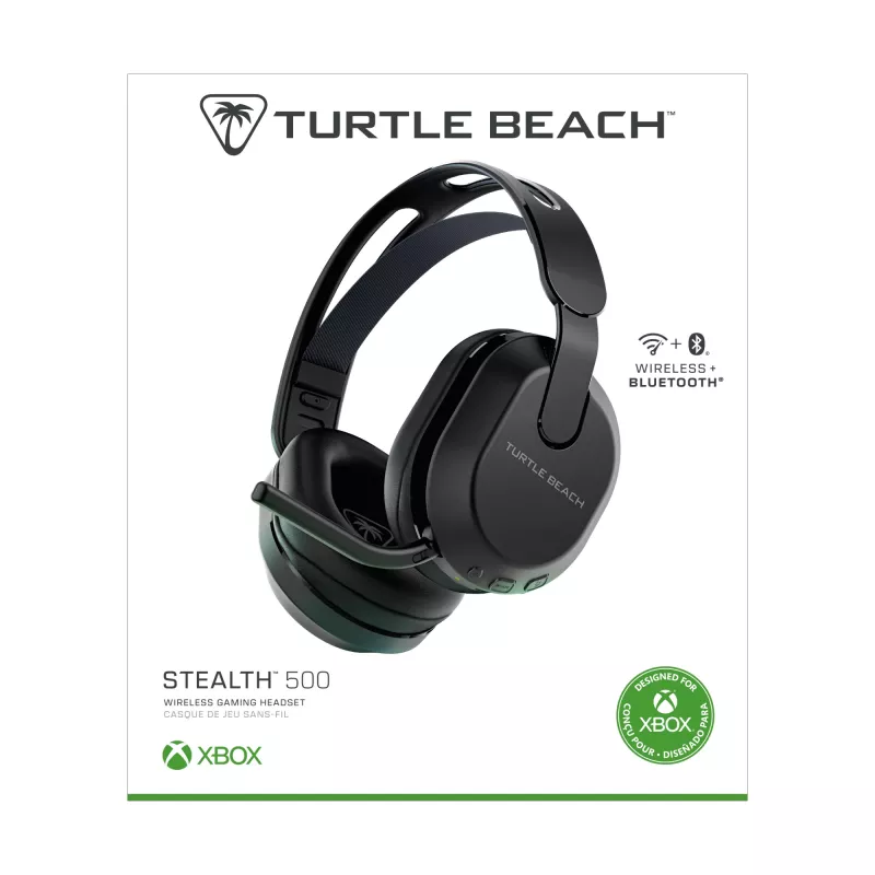 Turtle Beach Stealth 500 preto Xbox headset gaming sem fios com até 40 h de autonomia para Xbox Series X/S, Xbox One e funciona via Bluetooth, PC e dispositivos móveis