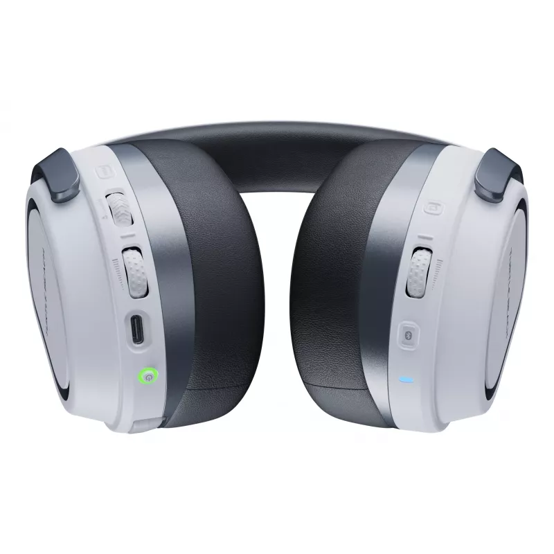 Turtle Beach Stealth 700 branco PlayStation headset gaming sem fios com até 80 horas de autonomia, Bluetooth, dois transmissores e altifalantes de 60 mm para PS5, PS4, PC e dispositivos móveis