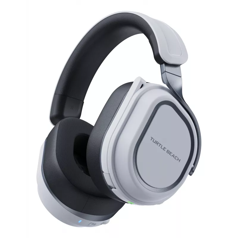 Turtle Beach Stealth 700 branco PlayStation headset gaming sem fios com até 80 horas de autonomia, Bluetooth, dois transmissores e altifalantes de 60 mm para PS5, PS4, PC e dispositivos móveis