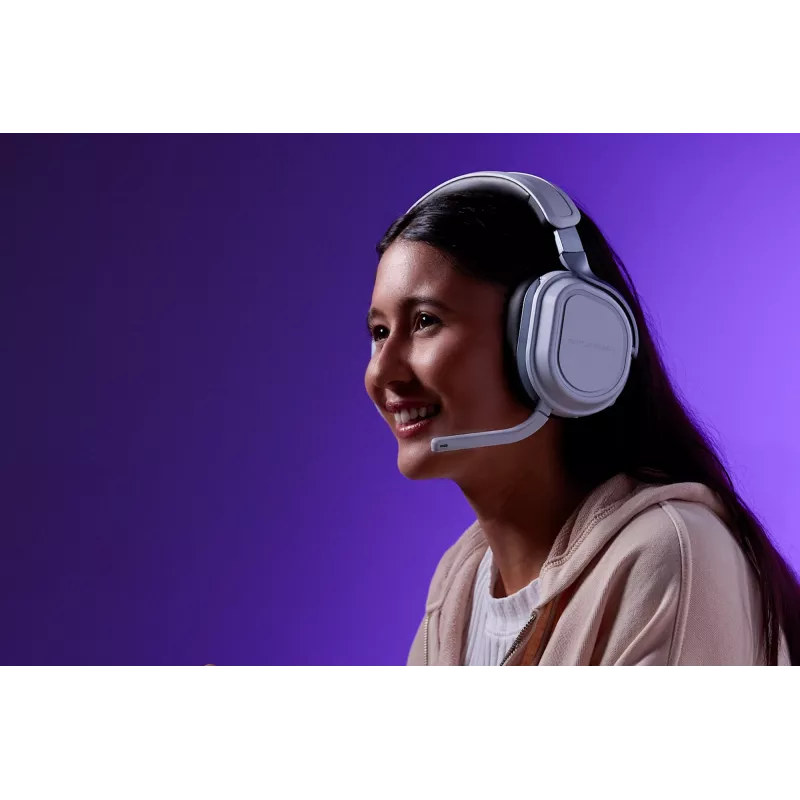 Turtle Beach Stealth 700 branco PlayStation headset gaming sem fios com até 80 horas de autonomia, Bluetooth, dois transmissores e altifalantes de 60 mm para PS5, PS4, PC e dispositivos móveis