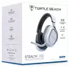 Turtle Beach Stealth 700 branco PlayStation headset gaming sem fios com até 80 horas de autonomia, Bluetooth, dois transmissores e altifalantes de 60 mm para PS5, PS4, PC e dispositivos móveis