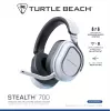Turtle Beach Stealth 700 branco PlayStation headset gaming sem fios com até 80 horas de autonomia, Bluetooth, dois transmissores e altifalantes de 60 mm para PS5, PS4, PC e dispositivos móveis