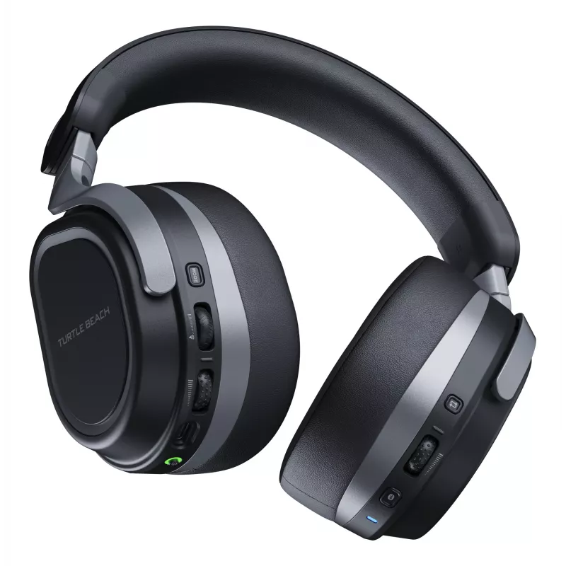 Turtle Beach Stealth 700 preto headset gaming para PC sem fios com até 80 horas de autonomia, Bluetooth, dois transmissores e altifalantes de 60 mm para PC, PS5, PS4 e dispositivos móveis