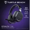 Turtle Beach Stealth 700 preto headset gaming para PC sem fios com até 80 horas de autonomia, Bluetooth, dois transmissores e altifalantes de 60 mm para PC, PS5, PS4 e dispositivos móveis