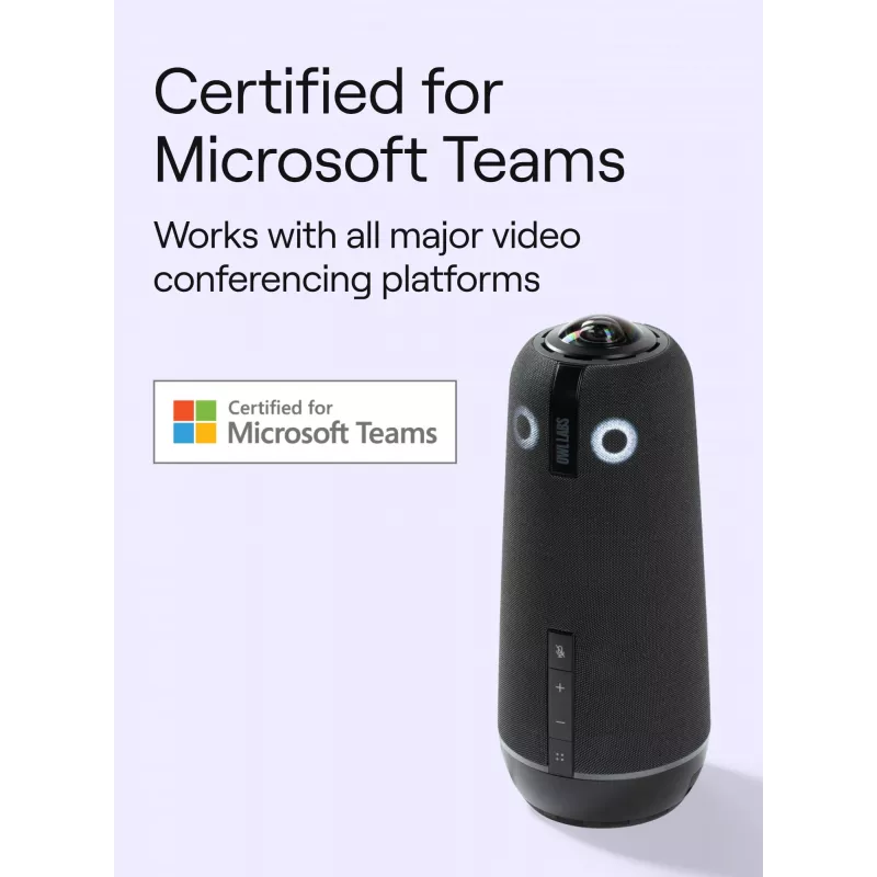 Sistema de videoconferência em grupo Owl Labs Meeting Owl 4+ 360 graus 4K Ultra HD
