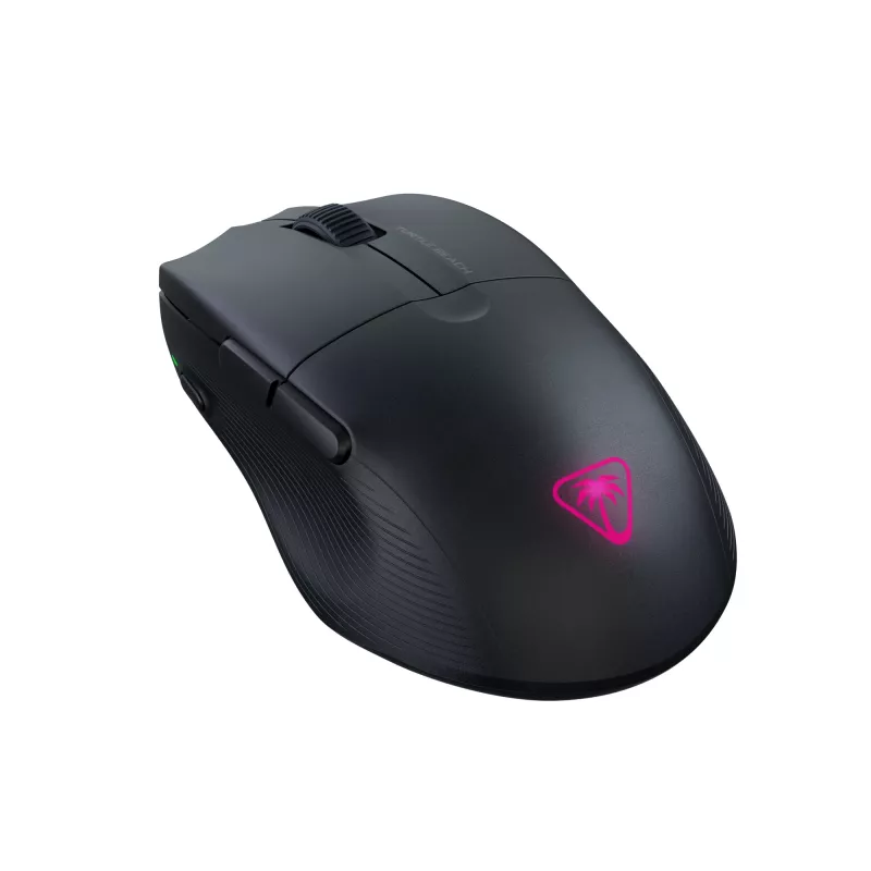 Turtle Beach Pure Air preto – Rato gaming ergonómico sem fios ultraleve com RGB, sensor ótico 26K DPI, bateria de 125h, iluminação RGB