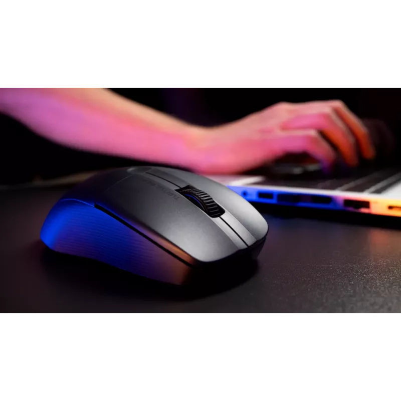Turtle Beach Pure Air preto – Rato gaming ergonómico sem fios ultraleve com RGB, sensor ótico 26K DPI, bateria de 125h, iluminação RGB