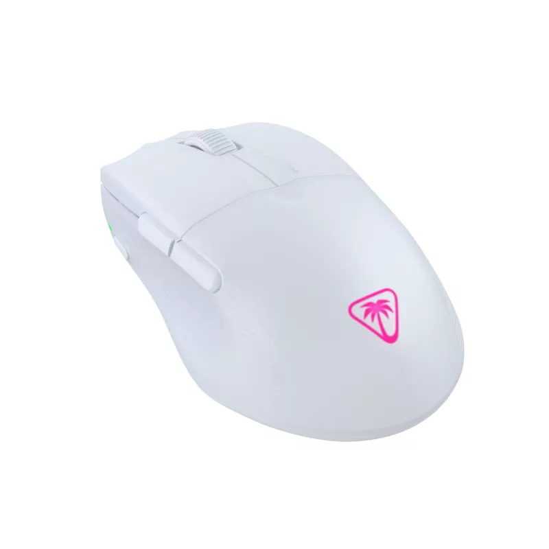 Turtle Beach Pure Air branco - Rato gaming ergonómico sem fios ultraleve com RGB, sensor ótico 26K DPI, bateria de 125h, iluminação RGB