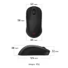 Rato gaming ZOWIE U2 para ambas as mãos RF sem fios ótico 3200 DPI