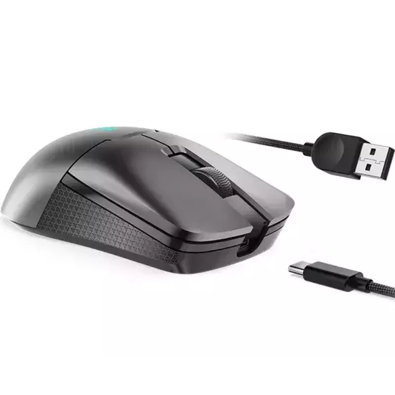 Rato gaming Lenovo M600s, para ambas as mãos, RF sem fios + Bluetooth + USB Type-C, ótico, 19000 DPI