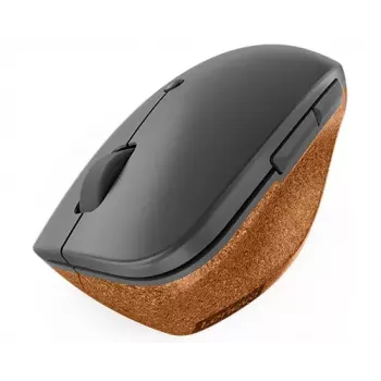 Rato vertical sem fios Lenovo Go escritório para destros RF sem fios + USB Type-A ótico 2400 DPI