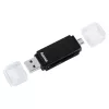 Leitor de cartões Hama Basic USB 2.0 OTG, SD/microSD, preto