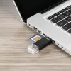Leitor de cartões Hama Basic USB 2.0 OTG, SD/microSD, preto
