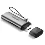 Leitor de cartões Ugreen 50704 USB 3.2 Gen 1 (3.1 Gen 1) Type-C cinzento
