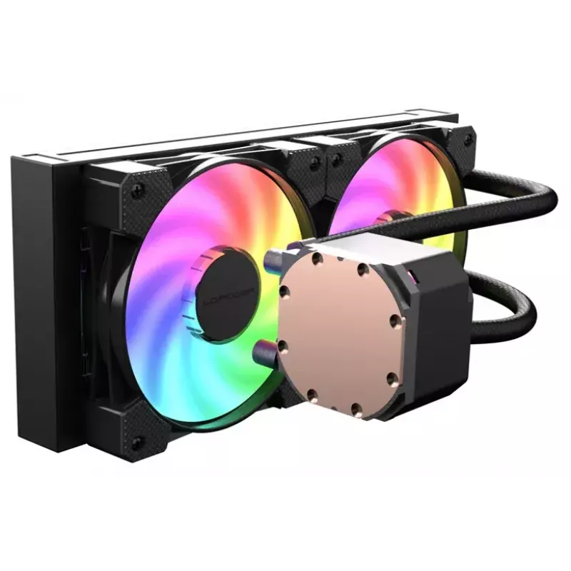 Refrigeração líquida All-in-One LC-Power LC-CC-240-B-ARGB 12 cm preto