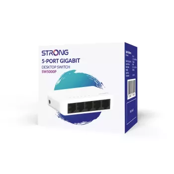 Switch de rede Strong SW5000P Gigabit Ethernet 10/100/1000 5 portas