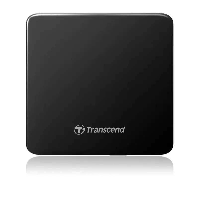 Gravador de DVD portátil Transcend TS8XDVDS-K, USB 2.0, preto