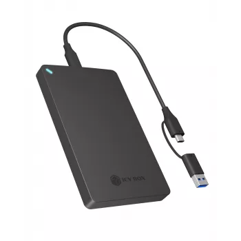 Caixa para SSD ICY BOX IB-201T-CU31 preto 2,5 polegadas