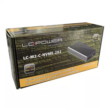 Caixa para SSD LC-Power LC-M2-C-NVME-2X2