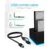 ICY BOX IB-127CL-U3 USB 3.2 Gen 1 (3.1 Gen 1) Type-B preto