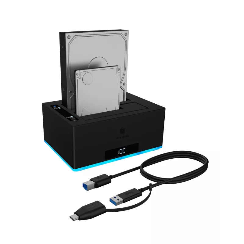 ICY BOX IB-127CL-U3 USB 3.2 Gen 1 (3.1 Gen 1) Type-B preto