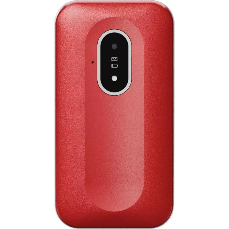 Telemóvel Doro Leva L20 4G, ecrã de 2,8 polegadas, vermelho e branco