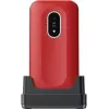 Telemóvel Doro Leva L20 4G, ecrã de 2,8 polegadas, vermelho e branco