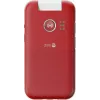 Telemóvel Doro Leva L20 4G, ecrã de 2,8 polegadas, vermelho e branco
