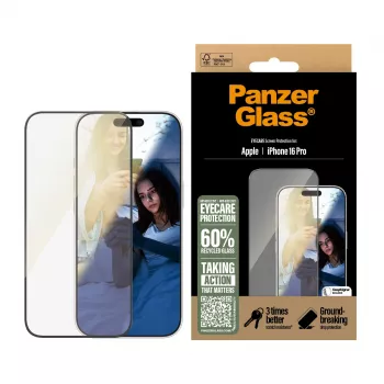 Proteção de ecrã EyeCare PanzerGlass iPhone '24 6.3 polegadas Pro Ultra-Wide Fit