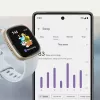 Smartwatch Fitbit Sense 2 ecrã tátil digital preto