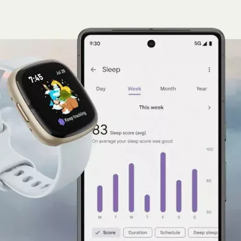Smartwatch Fitbit Sense 2 ecrã tátil digital preto