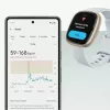 Smartwatch Fitbit Sense 2 ecrã tátil digital preto