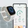 Smartwatch Fitbit Sense 2 ecrã tátil digital preto