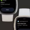 Smartwatch Fitbit Sense 2 ecrã tátil digital preto