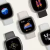 Smartwatch Fitbit Sense 2 ecrã tátil digital preto