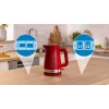 Chaleira elétrica Bosch TWK4M224 1,7 L 2400 W vermelho