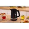 Chaleira Bosch TWK4M223 1,7 l, 2400 W, preto, sem fios, resistência oculta