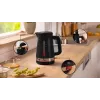 Chaleira Bosch TWK4M223 1,7 l, 2400 W, preto, sem fios, resistência oculta